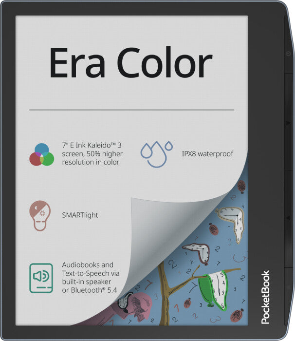 PocketBook Era Color e-book reader Touchscreen 32 GB Wi-Fi Black, Light Blue