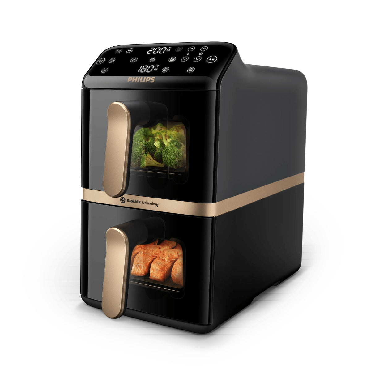 Philips 4000 Series NA462 Dobbelt varmluftssteger 2.75kW Sort/mørk grå