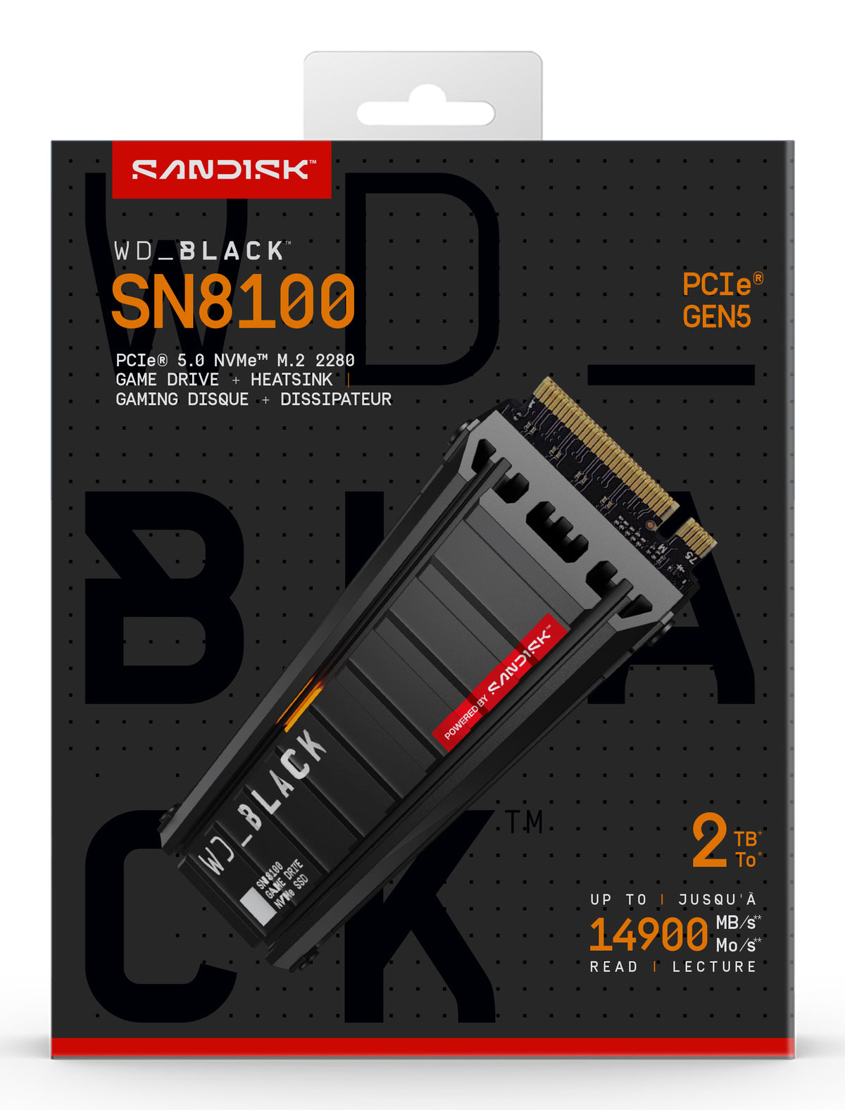 WD Black SSD SN8100 2TB M.2 PCI Express 5.0 x4 (NVMe)