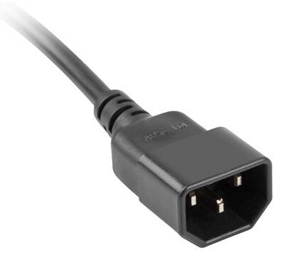 Lanberg PS0-05E-0100-IEC-BK stikdåse 1 m 5 AC stikkontakt(er) Indendørs Sort