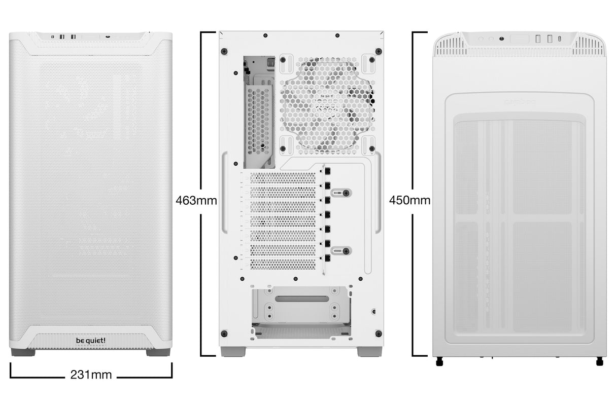 be quiet! PURE BASE 501 Airflow White Midi Tower Hvid