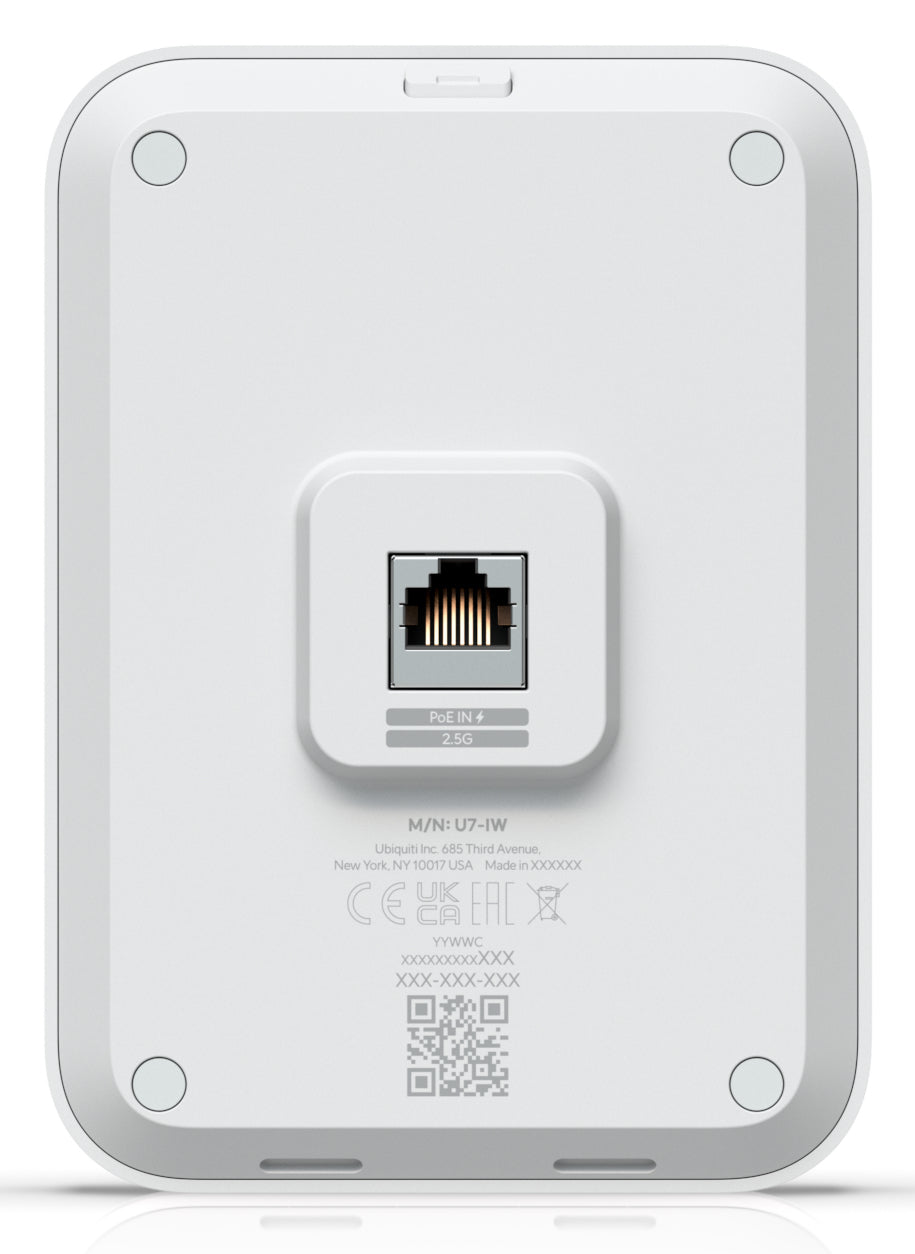 Ubiquiti UniFi U7 In-Wall Trådløs forbindelse 2,4/5GHz WiFi 7