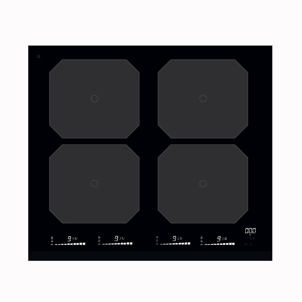 Eico 60 IQWF Sort Indbygget 59 cm Zone induktionskogeplade 4 zone(s)