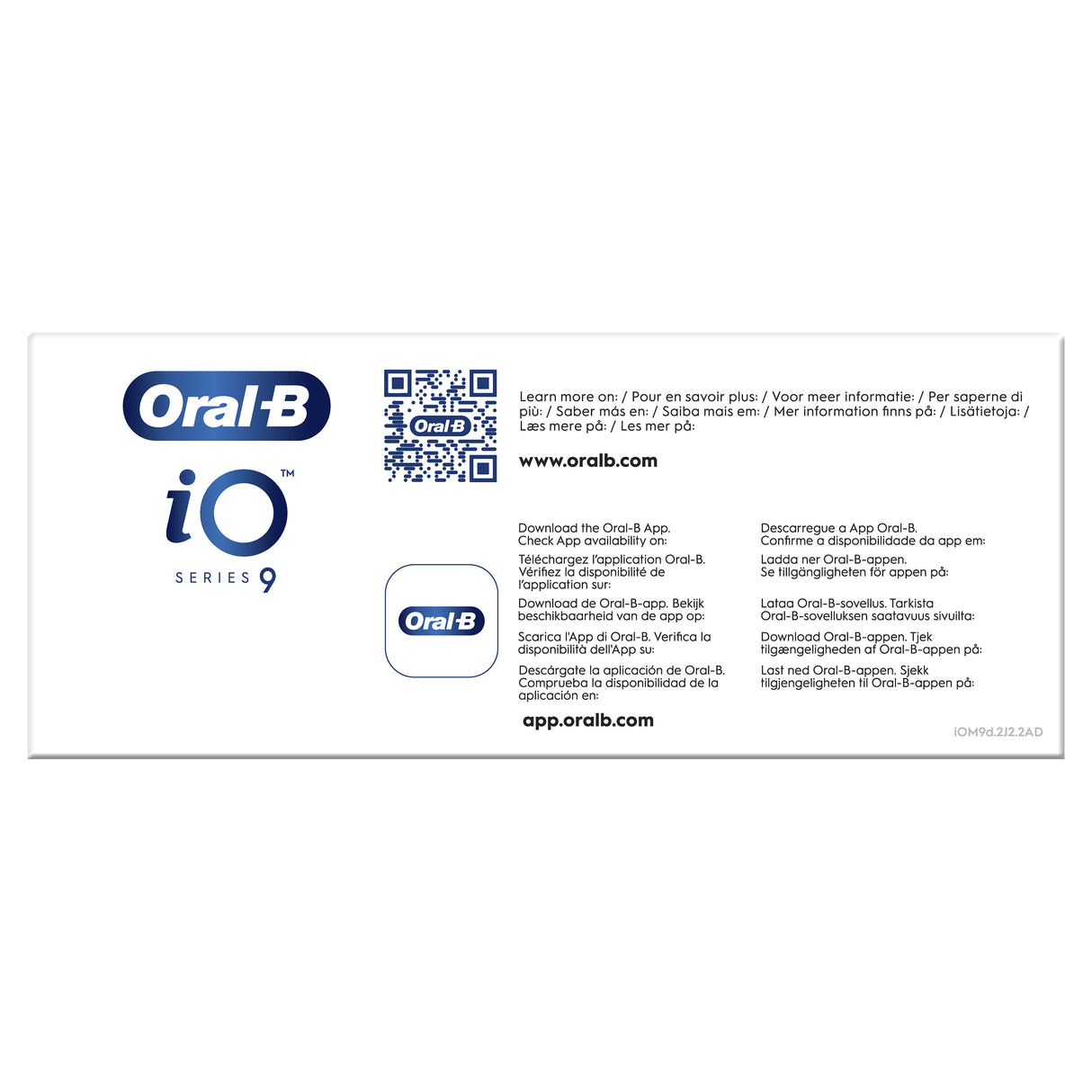 Oral-B iO Series 9 Duo Elektrisk tandbørste Black/Rose