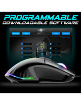 Spirit of Gamer PRO-M5 mus Spil Højre hånd USB Type-A Optisk 12800 dpi
