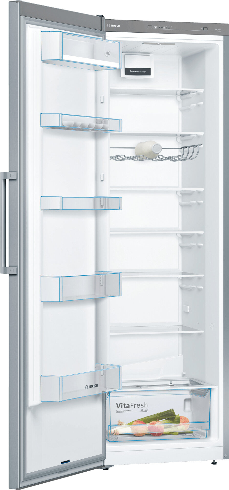 Bosch Serie 4 KSV36VLDP køleskab Fritstående 346 L Rustfrit stål