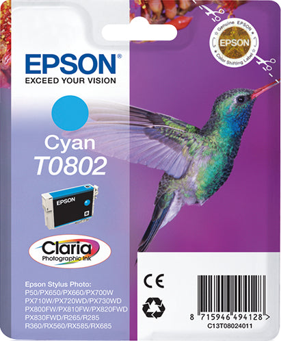 T0802 Cyan Ink Cartridge