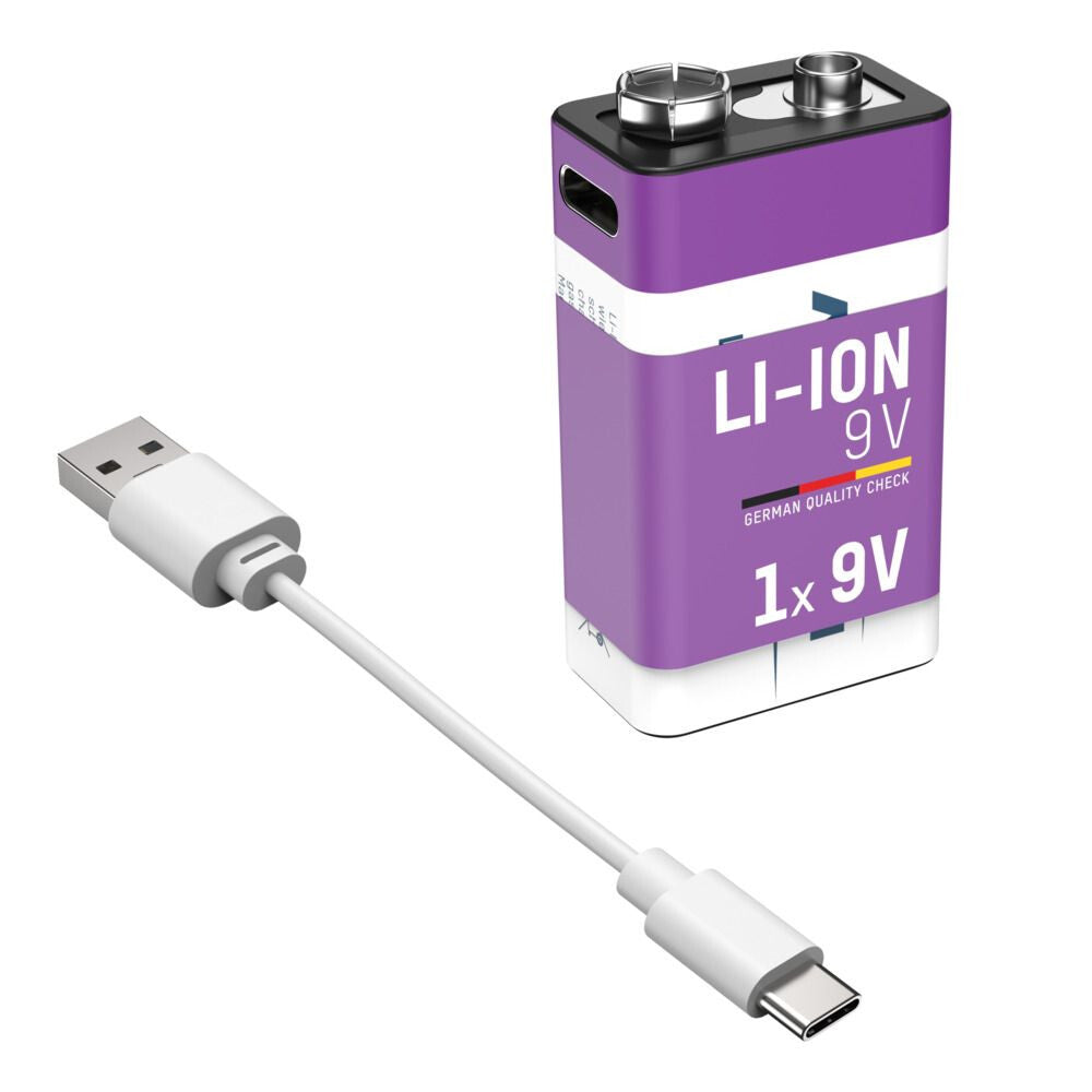 Ansmann 1315-0005 husholdningsbatteri Genopladeligt batteri 9V Lithium-Ion (Li-Ion)