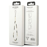 Guess pendant GUSTBCKH Telefonrem sort-hvid/sort-hvid Heishi perler