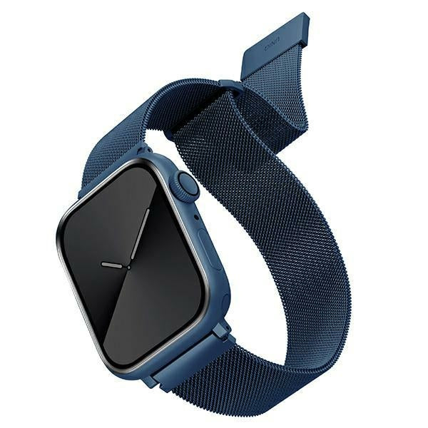 Uniq Dante rustfrit stål rem til Apple Watch 1/2/3/4/5/6/7/8/SE/SE2 38/40/41 mm - Blå