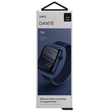 Uniq Dante rustfrit stål rem til Apple Watch 1/2/3/4/5/6/7/8/SE/SE2 38/40/41 mm - Blå
