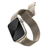 Uniq Dante rustfrit stål rem til Apple Watch 1/2/3/4/5/6/7/8/SE/SE2 42/44/45 mm - beige
