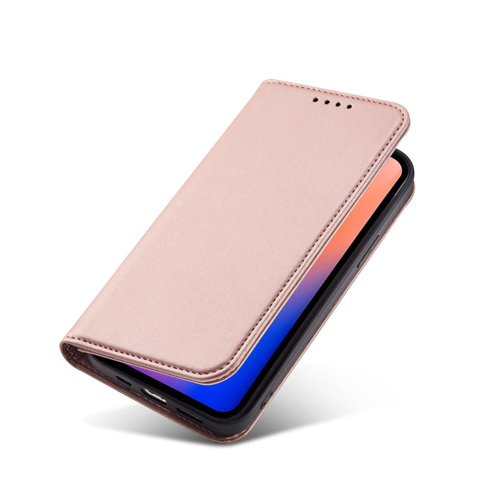 Magnetkortkasse til iPhone 12 Pro Max lommekort tegnebog kortholder Pink