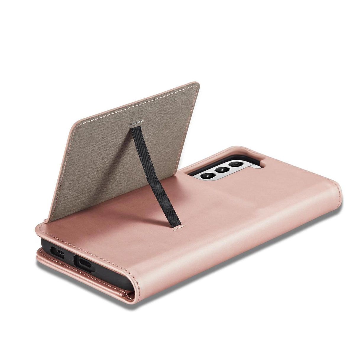 Magnetkortkasse til Samsung Galaxy S22 + (S22 Plus) lommepung kortholder Pink