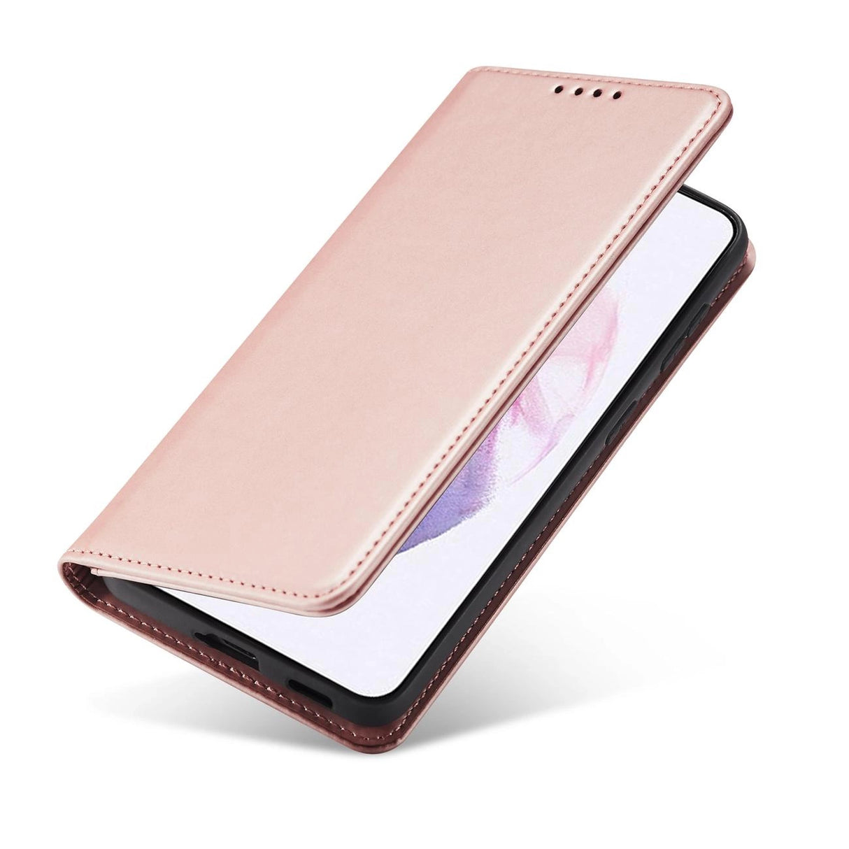 Magnetkortkasse til Samsung Galaxy S22 + (S22 Plus) lommepung kortholder Pink