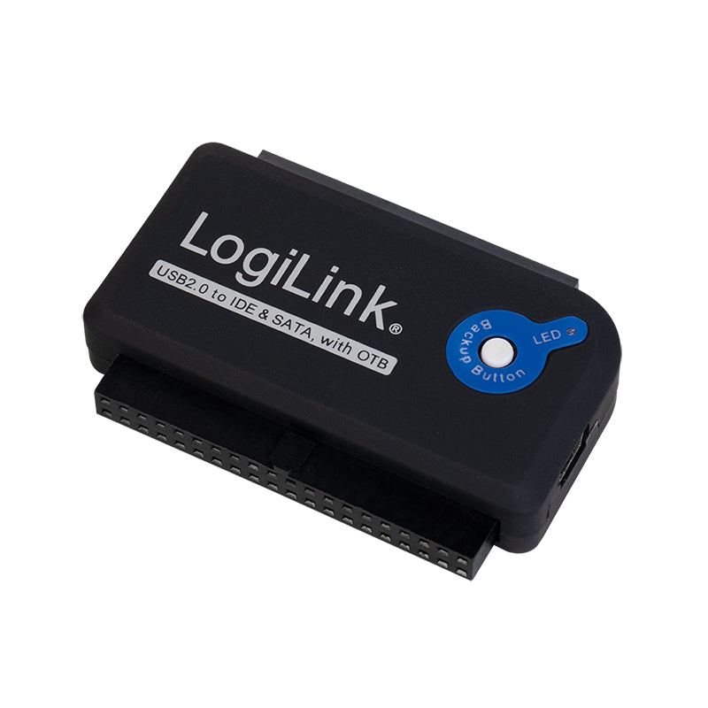 LogiLink Adapter USB 2.0 to 2,5 3,5 Zoll IDE SATA HDD OTB Lagringskontrol