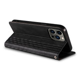 Magnet Strap Case til iPhone 12 Pro Max Pouch Wallet + Mini Lanyard Pendant Svart