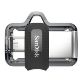 SanDisk Ultra Dual 32GB USB 3.0 / micro USB USB stick Sort Sølv