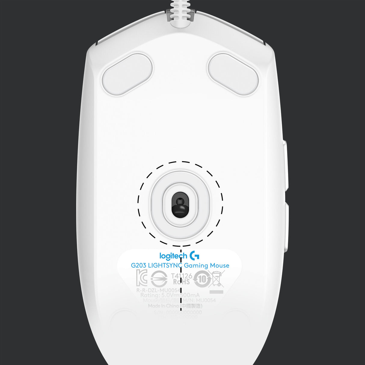 Logitech G 910-005797 mus Spil Højre hånd USB Type-A 8000 dpi