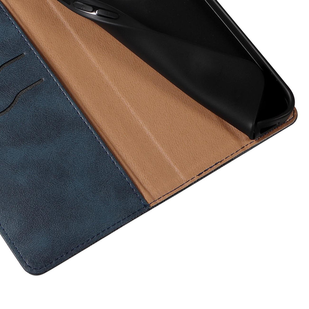 Magnet Strap Case Case for Samsung Galaxy S22 + (S22 Plus) Taske Wallet + Mini Lanyard Pendant Blå