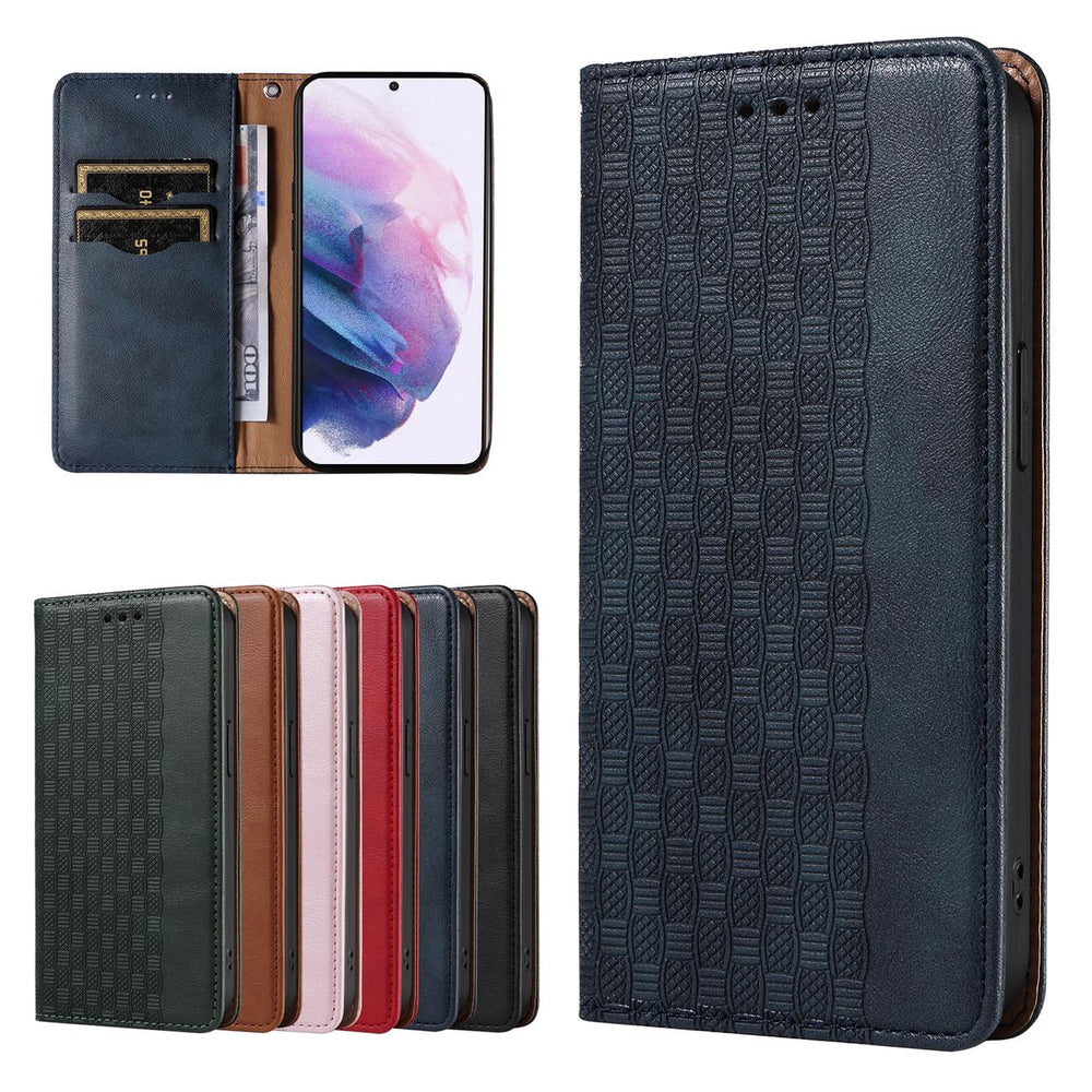 Magnet Strap Case Case for Samsung Galaxy S22 + (S22 Plus) Taske Wallet + Mini Lanyard Pendant Blå