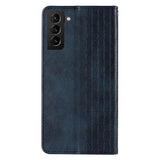 Magnet Strap Case Case for Samsung Galaxy S22 + (S22 Plus) Taske Wallet + Mini Lanyard Pendant Blå