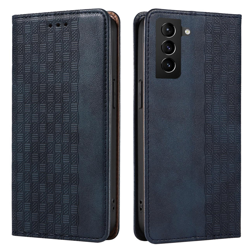 Magnet Strap Case Case for Samsung Galaxy S22 + (S22 Plus) Taske Wallet + Mini Lanyard Pendant Blå