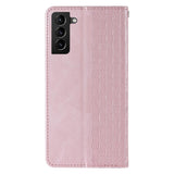 Magnet Strap Case Case for Samsung Galaxy S22 + (S22 Plus) Taske Wallet + Mini Lanyard Pendant Pink