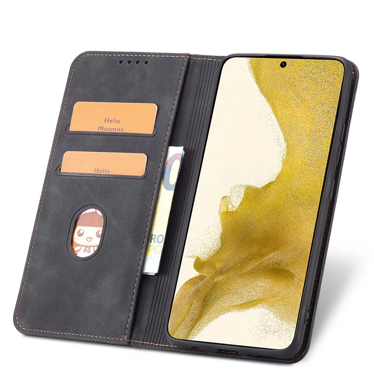 Magnet Fancy Case Case for Samsung Galaxy S22 + (S22 Plus) Push Wallet Card Holder Sort