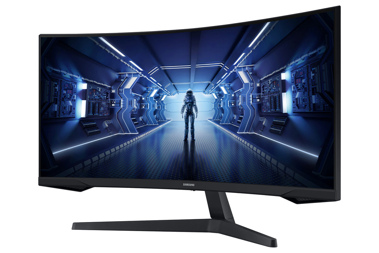 Samsung G55T computerskærm 86,4 cm (34") 3440 x 1440 pixel UltraWide Quad HD LED Sort