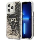 Karl Lagerfeld Liquid Glitter Gatsby Case for iPhone 13 Pro / iPhone 13 - Black