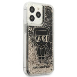 Karl Lagerfeld Liquid Glitter Gatsby Case for iPhone 13 Pro / iPhone 13 - Black