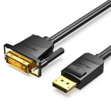 Vention HAFBH videokabel adapter 1 m DisplayPort DVI Sort
