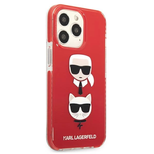 Karl Lagerfeld Karl&Choupette Head Case for iPhone 13 Pro / iPhone 13 - Red