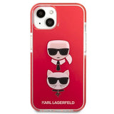 Karl Lagerfeld Karl&Choupette Head Case for iPhone 13 mini - Red