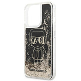 Karl Lagerfeld Liquid Glitter Gatsby Case for iPhone 13 Pro Max - Black