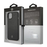 Mercedes MEHCP13SRCABK iPhone 13 mini 5,4" sort/sort carbon hardcase Dynamic Line