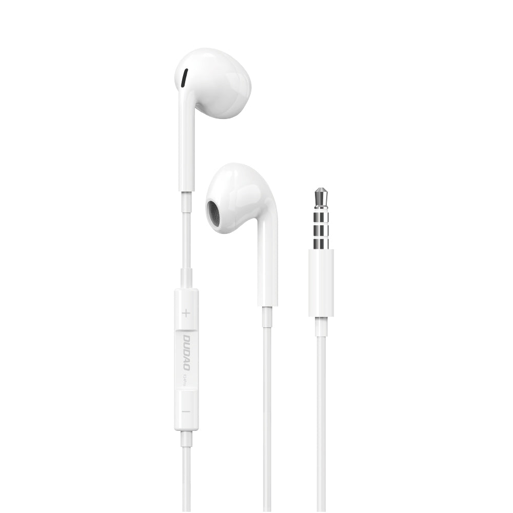 Dudao in-ear hovedtelefoner med 3,5 mm minijack-kontakt hvid (X14PRO)