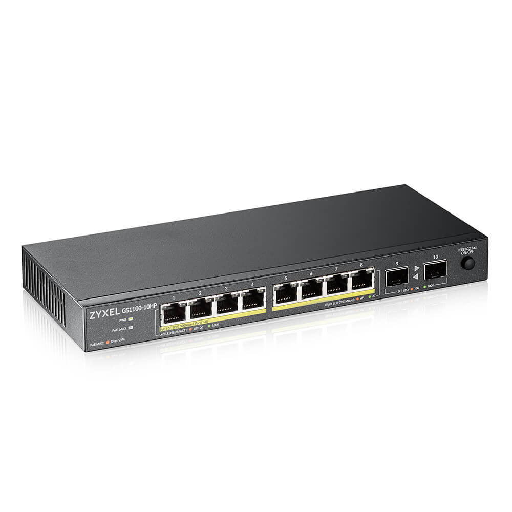 Zyxel GS1100-10HP Switch 10-porte Gigabit PoE+