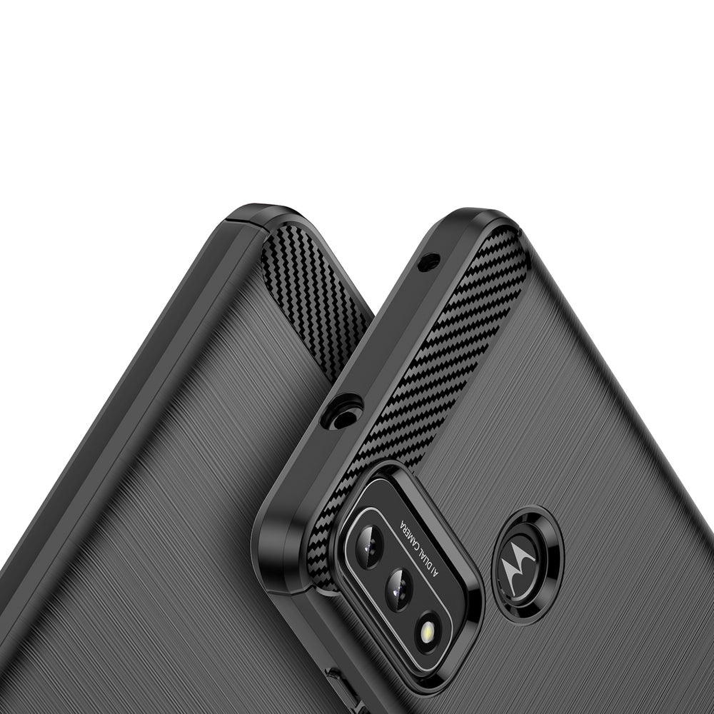 Carbon Case Flexible Cover Sleeve Motorola Moto G Play 2022 sort