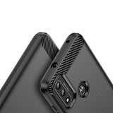 Carbon Case Flexible Cover Sleeve Motorola Moto G Play 2022 sort