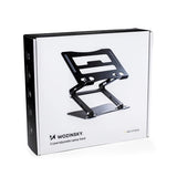 Wozinsky WRS-CPY75DSB Aluminiumsstativ til Laptop og Tablet + Gratis Smartphone-stativ - Sort