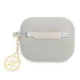 Guess GUAPLSC4EG AirPods Pro cover grey/grey Silicone Charm 4G Collection