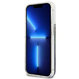 Guess GUHCP13SLFLSB iPhone 13 mini 5.4" blue/blue hardcase Flower Liquid Glitter