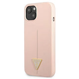 Guess GUHCP13SSLTGP iPhone 13 mini 5.4" pink/pink hardcase Silicone Triangle