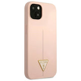 Guess GUHCP13SSLTGP iPhone 13 mini 5.4" pink/pink hardcase Silicone Triangle