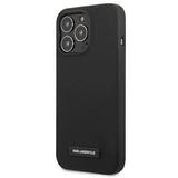 Karl Lagerfeld Silicone Plaque Case for iPhone 13 Pro / iPhone 13 - Black