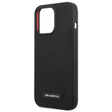 Karl Lagerfeld Silicone Plaque Case for iPhone 13 Pro / iPhone 13 - Black