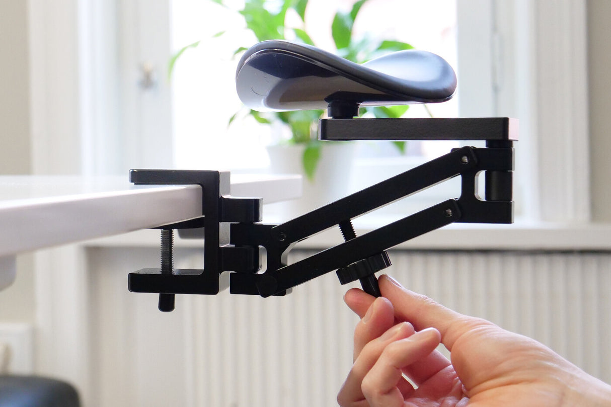 Mousetrapper Armrest - Dynamic Ledge Imiteret læder Sort