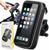 Wozinsky telefonholder til cykel, motorcykel, scooter sort (WBHBK7)